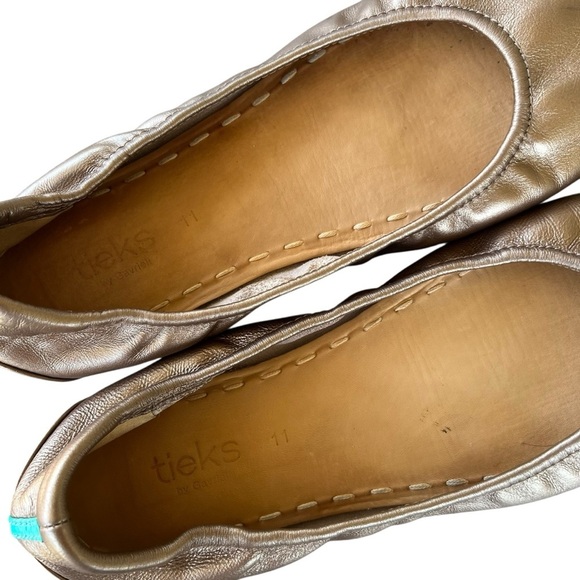 Tieks by Gavrieli Metallic Bronze Leather Ballet Flat Size 11 GUC - Picture 9 of 12